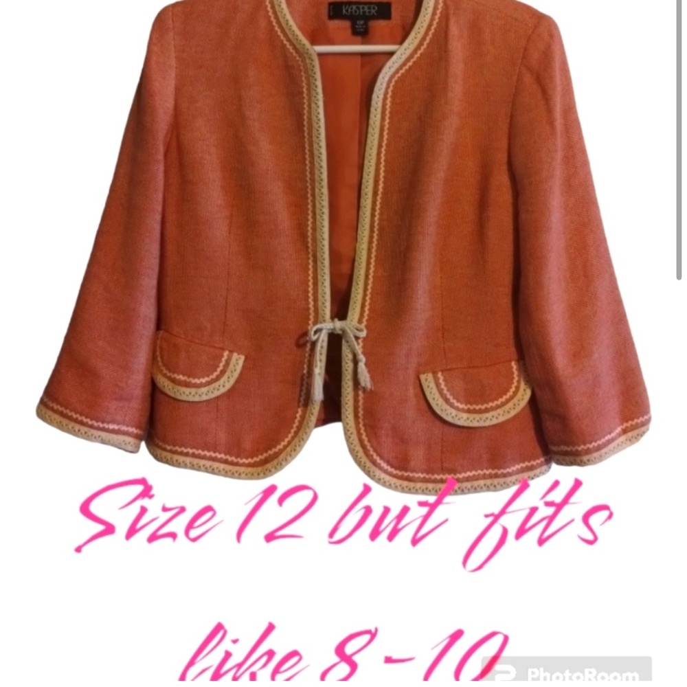 SOLD Kasper coral jacket